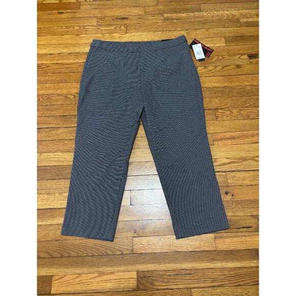 Briggs Womens Pants Sz PXL Pull On Slimming Solution Comfort Waistband Black NWT - Picture 1 of 7